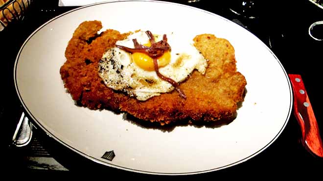 Wiener Schnitzel Holstein, Milk Fed Veal with Organic Egg, Ortiz Anchovy, Nut Brown Butter