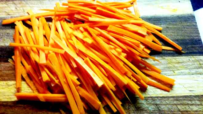 Julienned Carrots