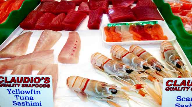 Claudios Tuna & Scampi Sushi