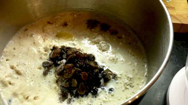 Hot Cross Buns Combined Ingredients