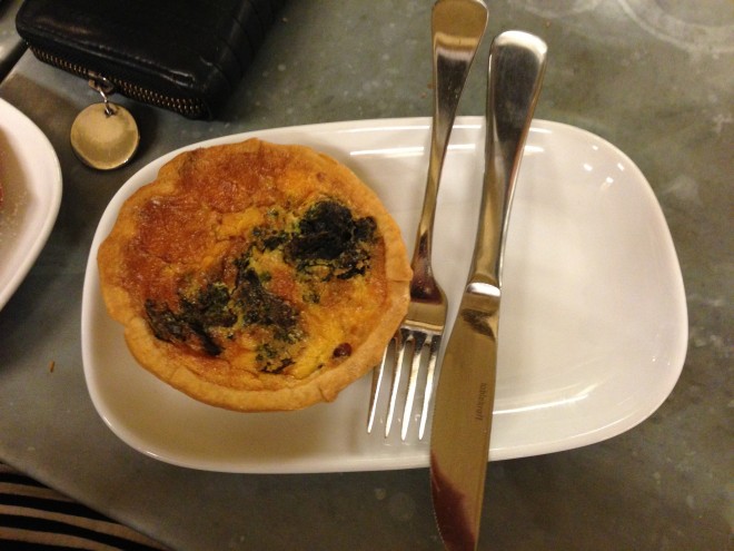 Spinach Mushroom & Feta Quiche