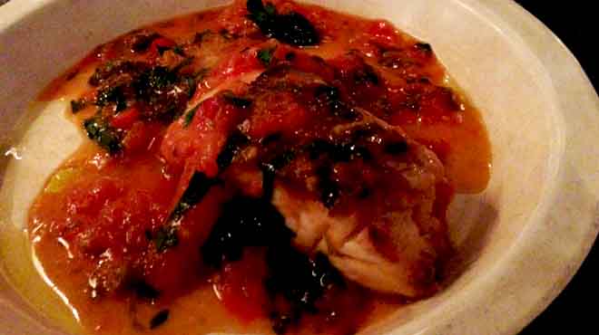 The Fish Shop Snapper with Tomato & Chilli
