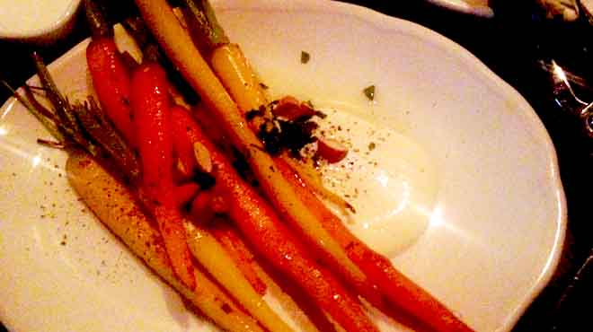 Carrots with Yoghurt & Hazelnuts