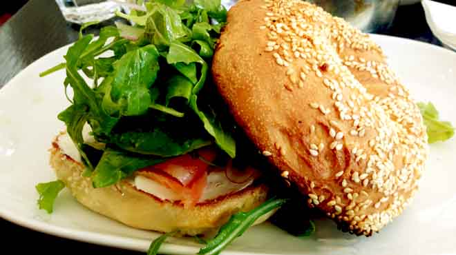 Lox Salmon Sesame Bagel