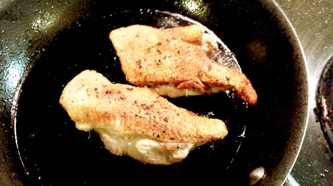 Duck Breasts Skin Side Up