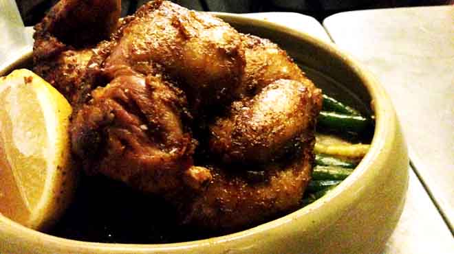 Spiced Spatchock with Beans