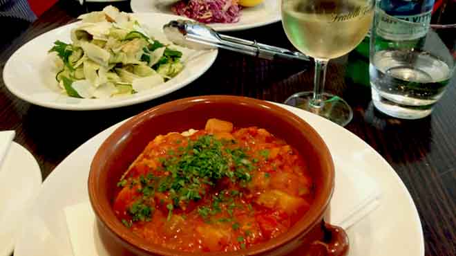 Chicken Cacciatore with Soft Polenta