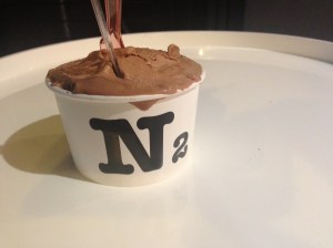 N2 Chocolate Sour Cream Gelato with Passionfruit