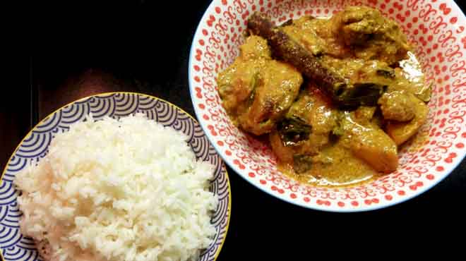Nonya Chicken Curry with Rice