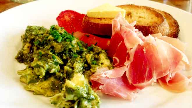 Green Eggs & Prosciutto