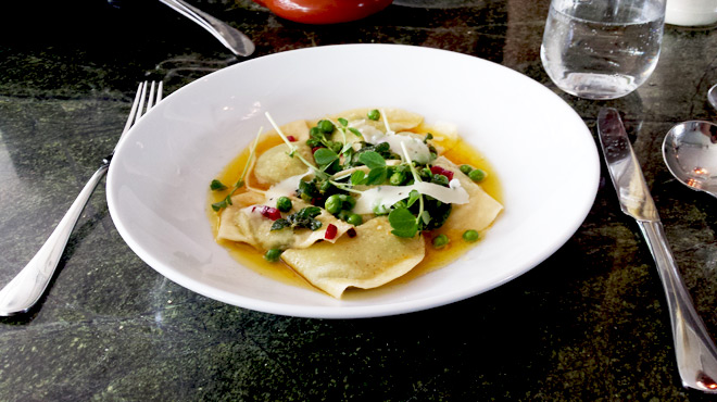 Mezzelune with Peas, Broad Bean, Ricotta & Mint